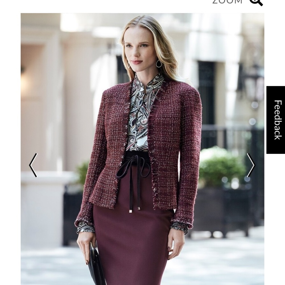 WHBM Luxe Suiting Pencil Skirt